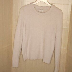 Lucky Brand Womens Pale Pink Eyelash Sweater Medium